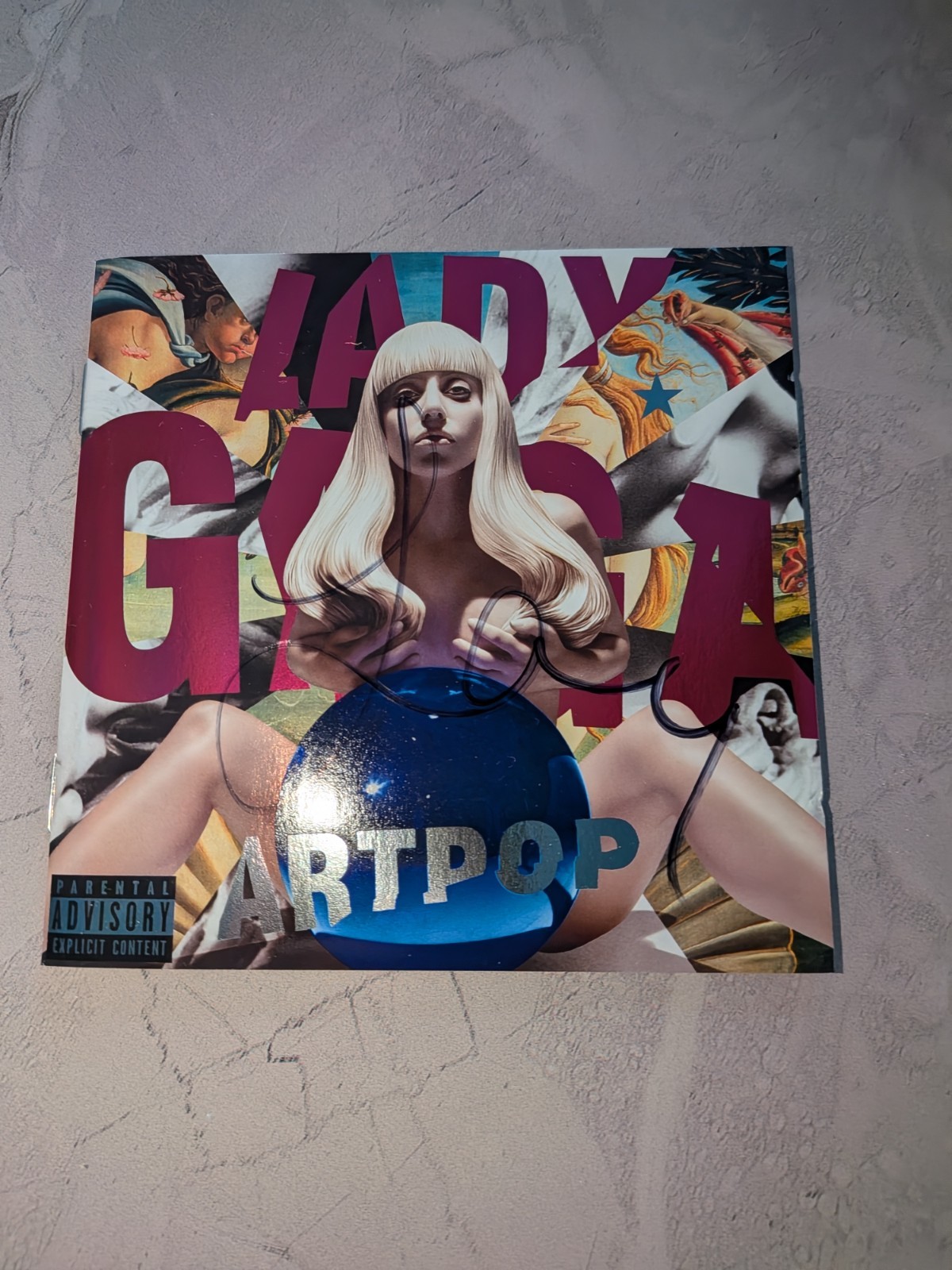 Lady Gaga Signed ARTPOP Booklet Cd