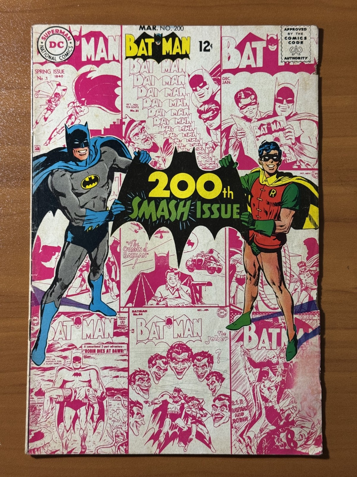 Batman #200 DC 1968 200th Issue Neal Adams Cover Scarecrow Silver Age 12¢