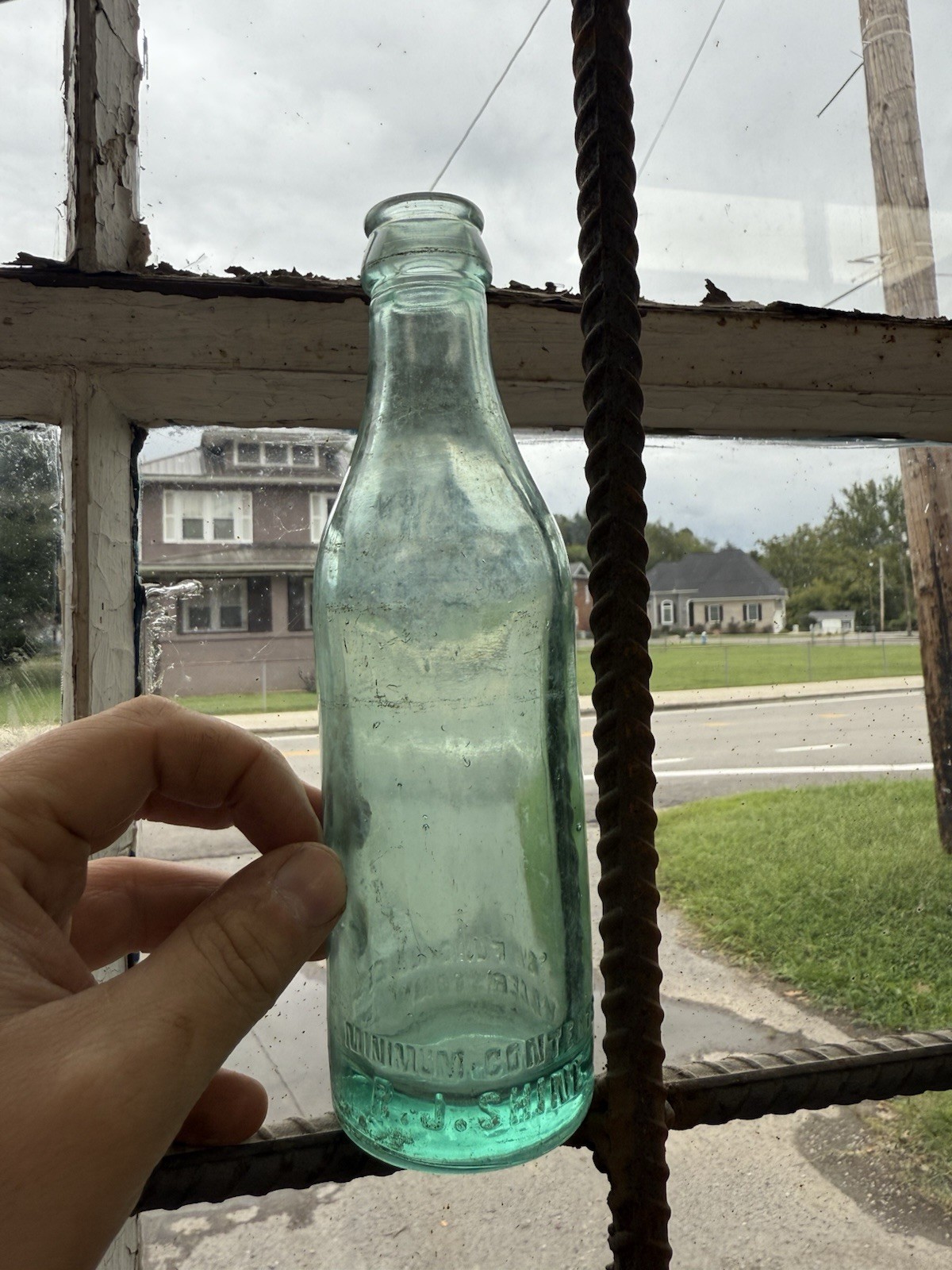 Early R.J. Shine Hagerstown, MD Coca-Cola Straight Side Embossed Soda Bottle Early R.J. Shine Hagerstown, MD Coca-Cola Straight Side Embossed Soda Bottle