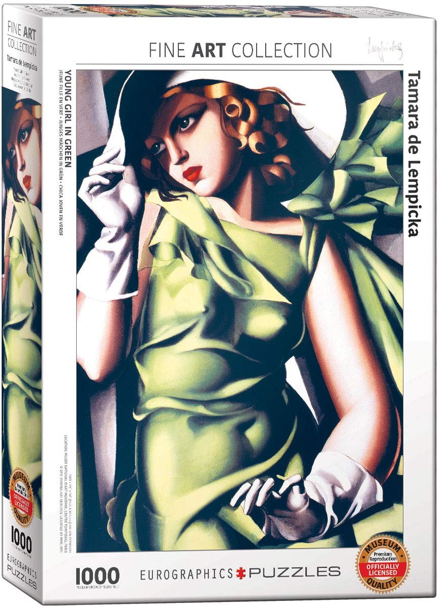EuroGraphics Young Girl in Green Tamara de Lempicka 1000-Piece Puzzle 6000-1058 EuroGraphics Young Girl in Green Tamara de Lempicka 1000-Piece Puzzle 6000-1058