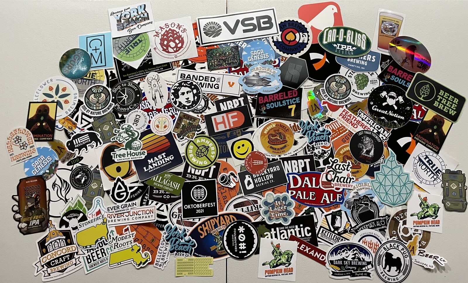 New Sticker Lot of 12 different Craft Beer Decal Brewery Logo random assortment