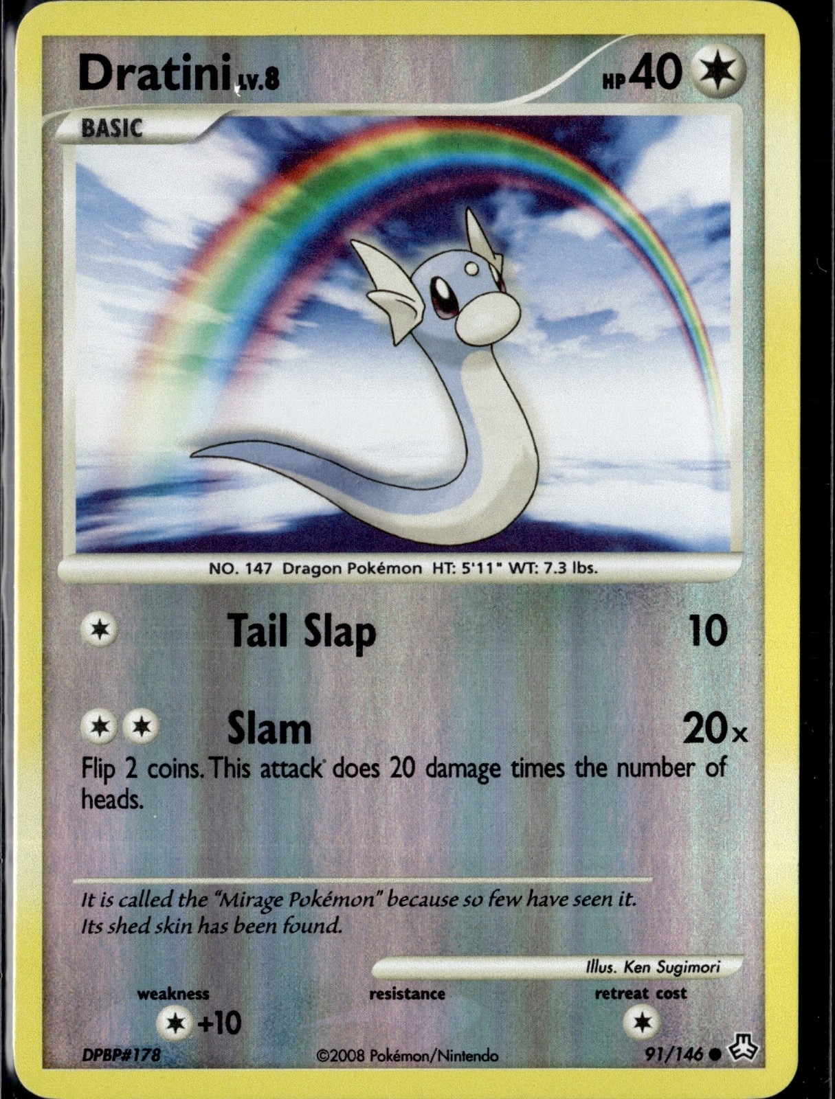 Dratini Reverse Holo Common Legends Awakened 91/146 NM