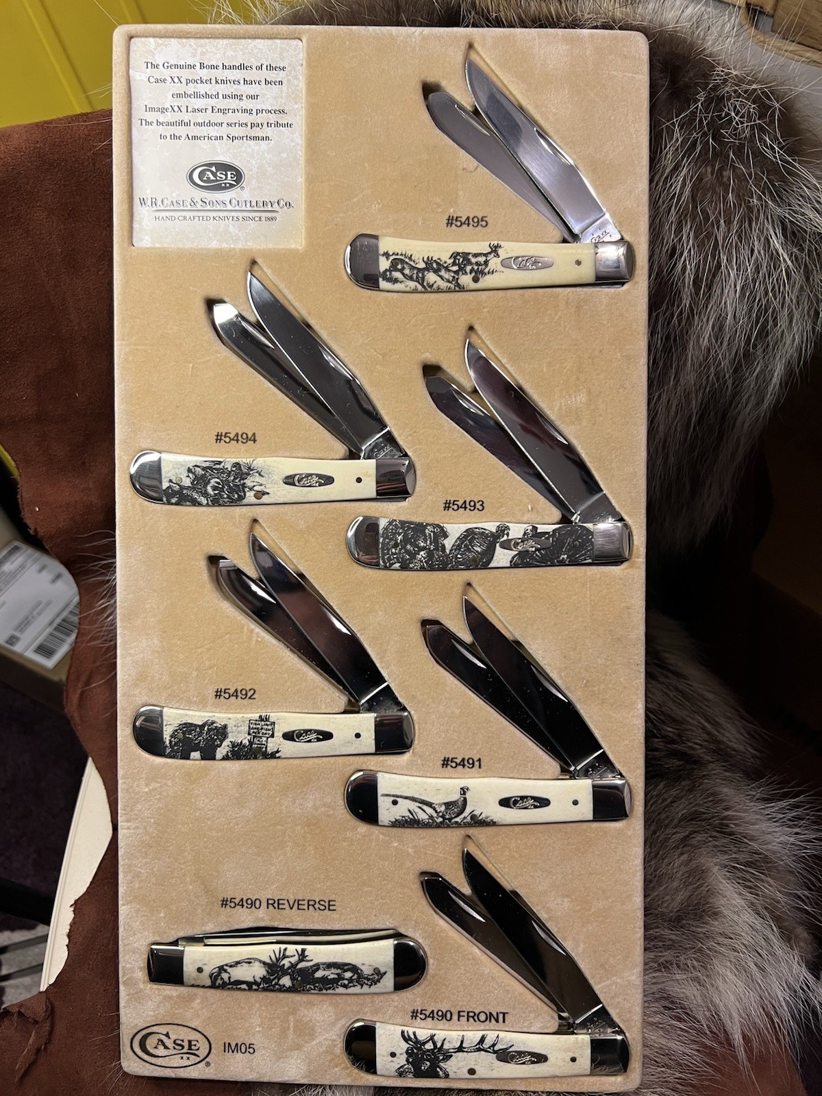 2006 Case XX Sportsman Series Natural Bone Smooth Trapper Complete Set 2006 Case XX Sportsman Series Natural Bone Smooth Trapper Complete Set