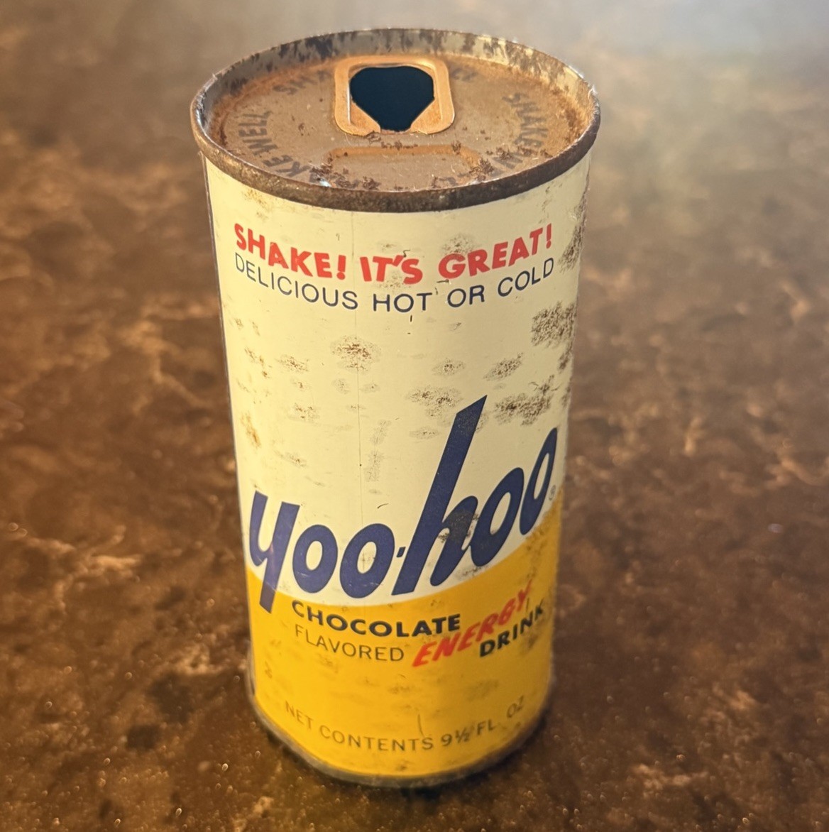1970's Vintage Yoo-Hoo Chocolate Energy Drink Steel Pull Top Soda Can - HTF 1970's Vintage Yoo-Hoo Chocolate Energy Drink Steel Pull Top Soda Can - HTF