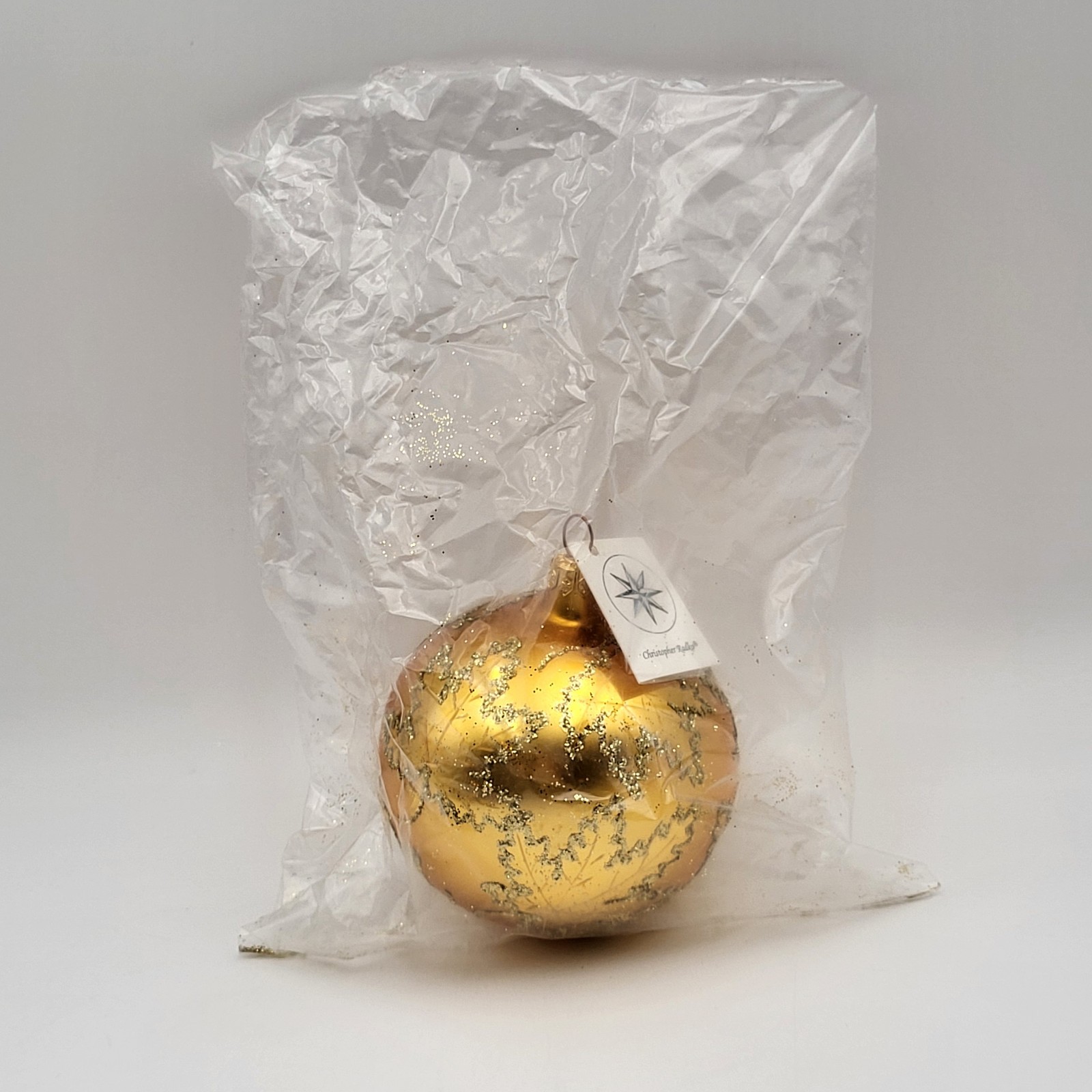 Christopher Radko Scarlett Maple Leaf Bronze Glass Ornament~ New Sealed w/o Box Christopher Radko Scarlett Maple Leaf Bronze Glass Ornament~ New Sealed w/o Box