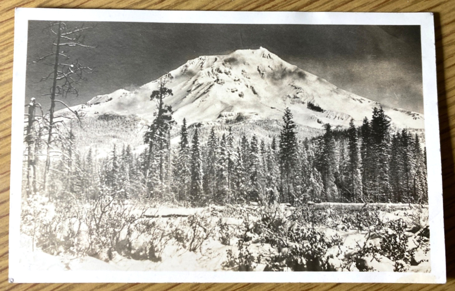 1940s RPPC Mount Shasta Vintage Real Photograph Postcard California Mountain 1940s RPPC Mount Shasta Vintage Real Photograph Postcard California Mountain