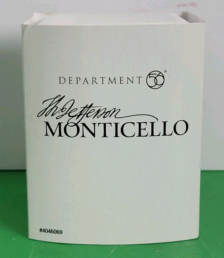 2015 Department 56 - Thomas Jefferson Monticello Figurine - 4046069 2015 Department 56 - Thomas Jefferson Monticello Figurine - 4046069