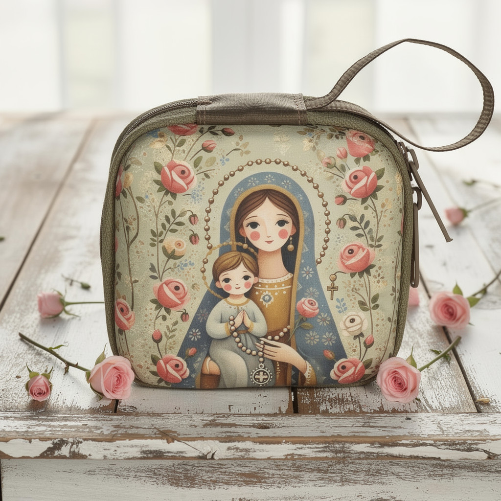 Mary and Jesus Rosary Case Mary and Jesus Rosary Case