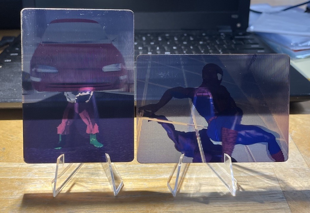 1996 Skybox Marvel Motion Virtual Vision HULK & Spider-Man 3-D Lenticular Cards 1996 Skybox Marvel Motion Virtual Vision HULK & Spider-Man 3-D Lenticular Cards
