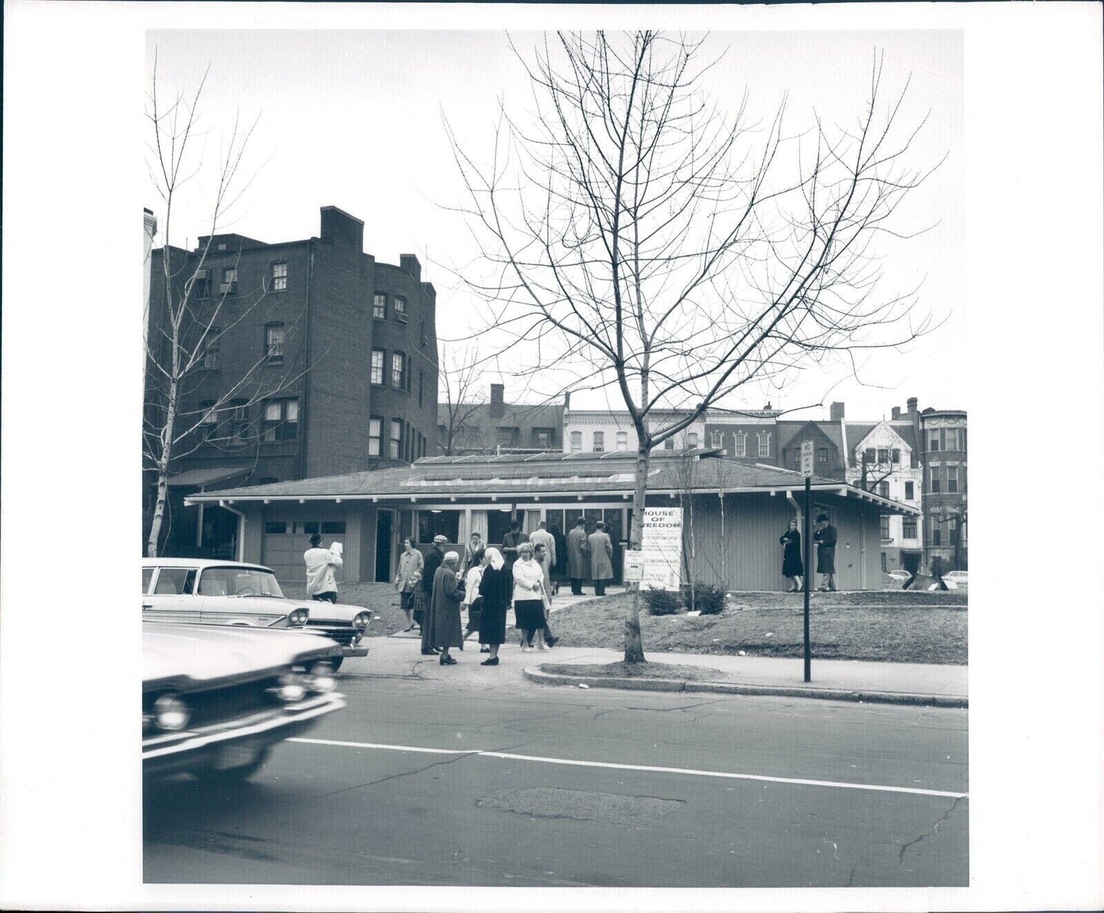 1961 Press House Freedom People Building Transportation Cars Vintage Image Photo