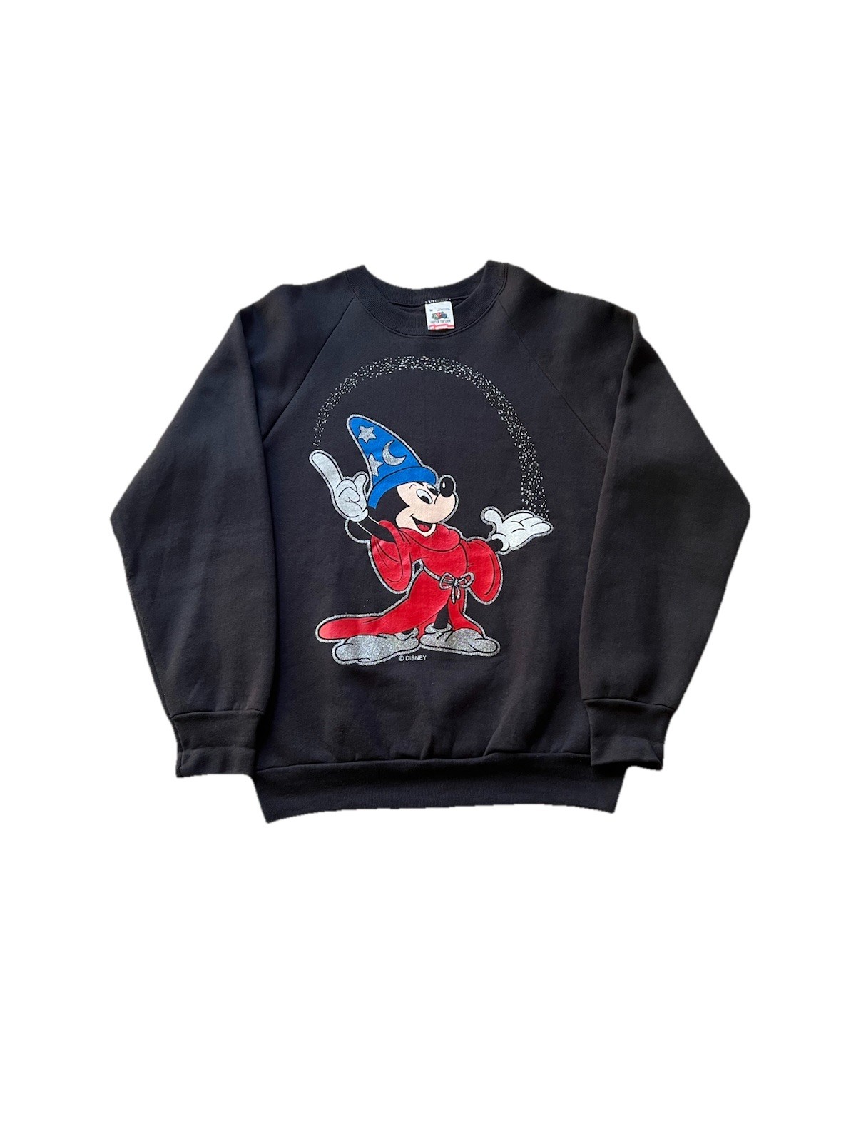 VTG Disney Fantasia Mickey Mouse Sorcerer's Apprentice Black Sweater Size Medium VTG Disney Fantasia Mickey Mouse Sorcerer's Apprentice Black Sweater Size Medium