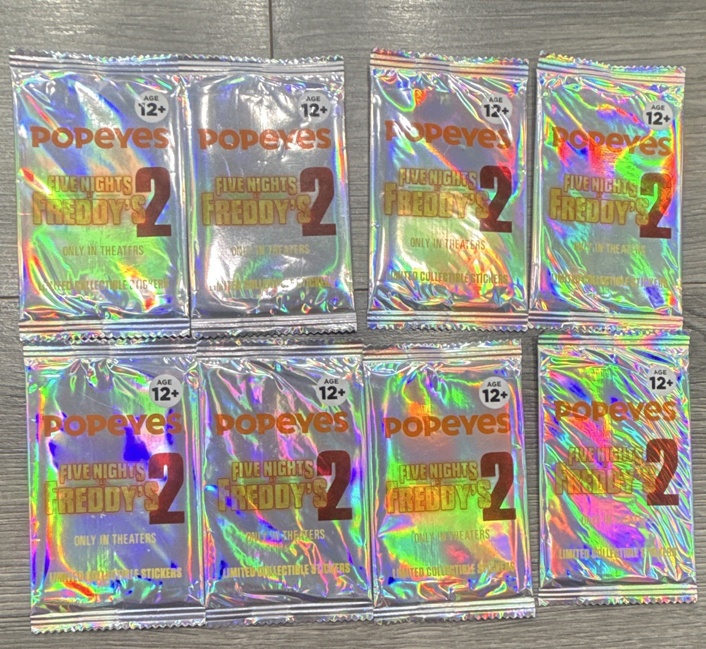 Popeyes Five Nights at Freddy's 2 Non-Sport Trading Card Lot 8 Freddy 12+