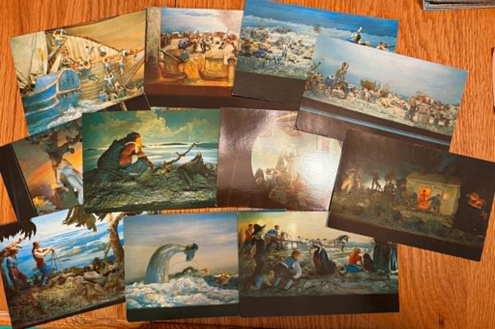 Lot of 11 Vintage Postcards from Bermuda.  Museum Scenes.  Unposted