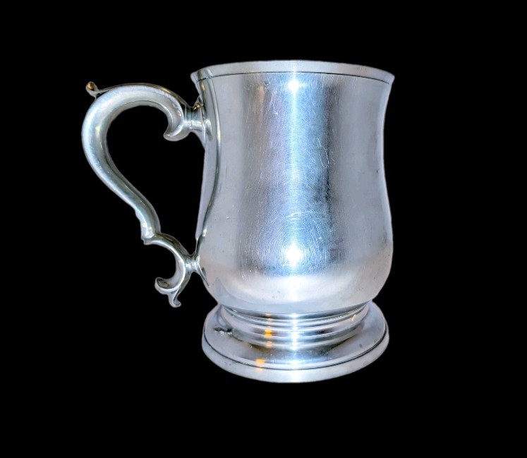 Vtg Kirk Stieff Williamsburg Pewter Tankard Mug CW55-25 Stein Original Label A+