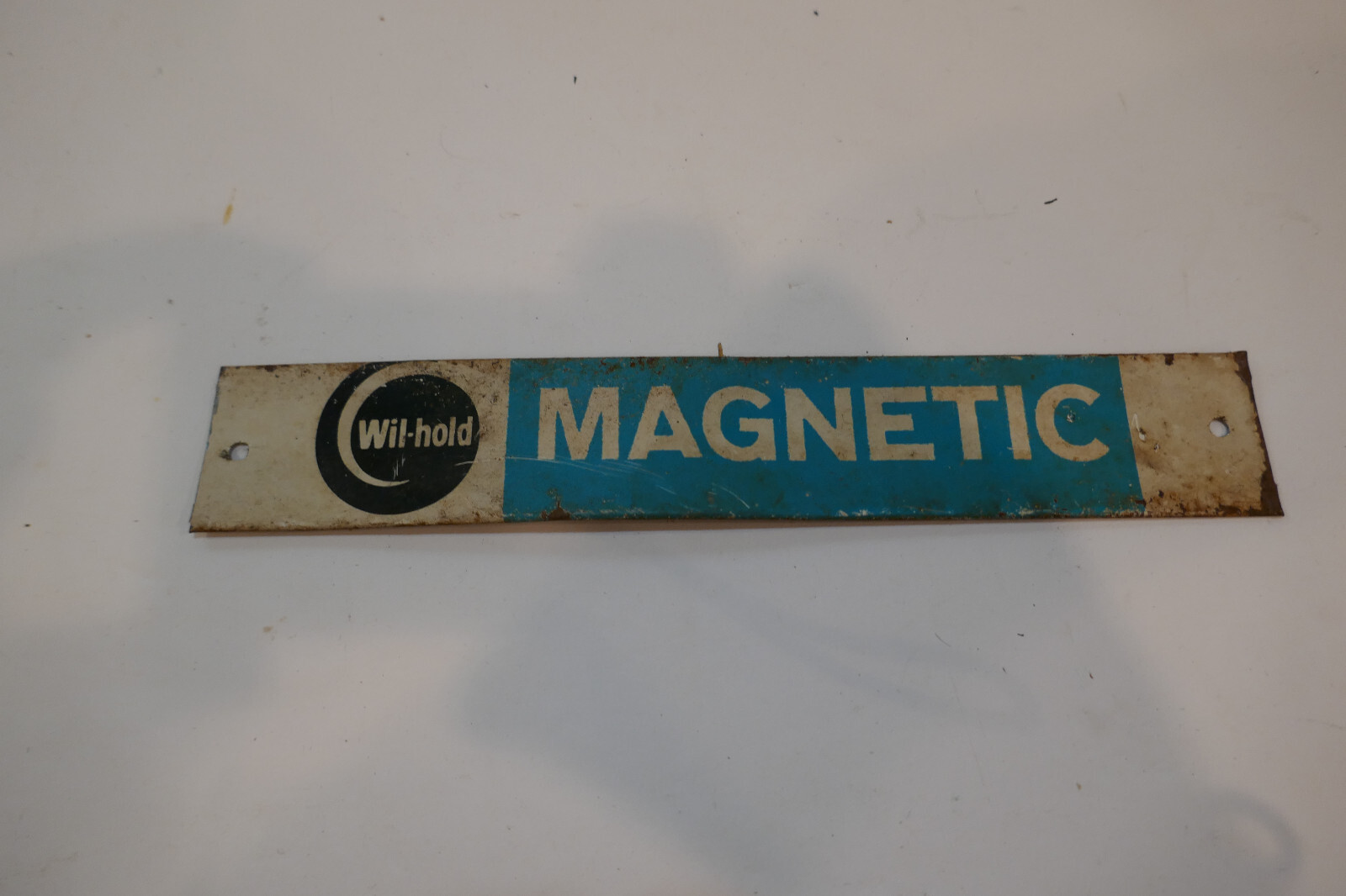 Vintage Will Hold Magnetic Advertising Tin Sign Litho 9\