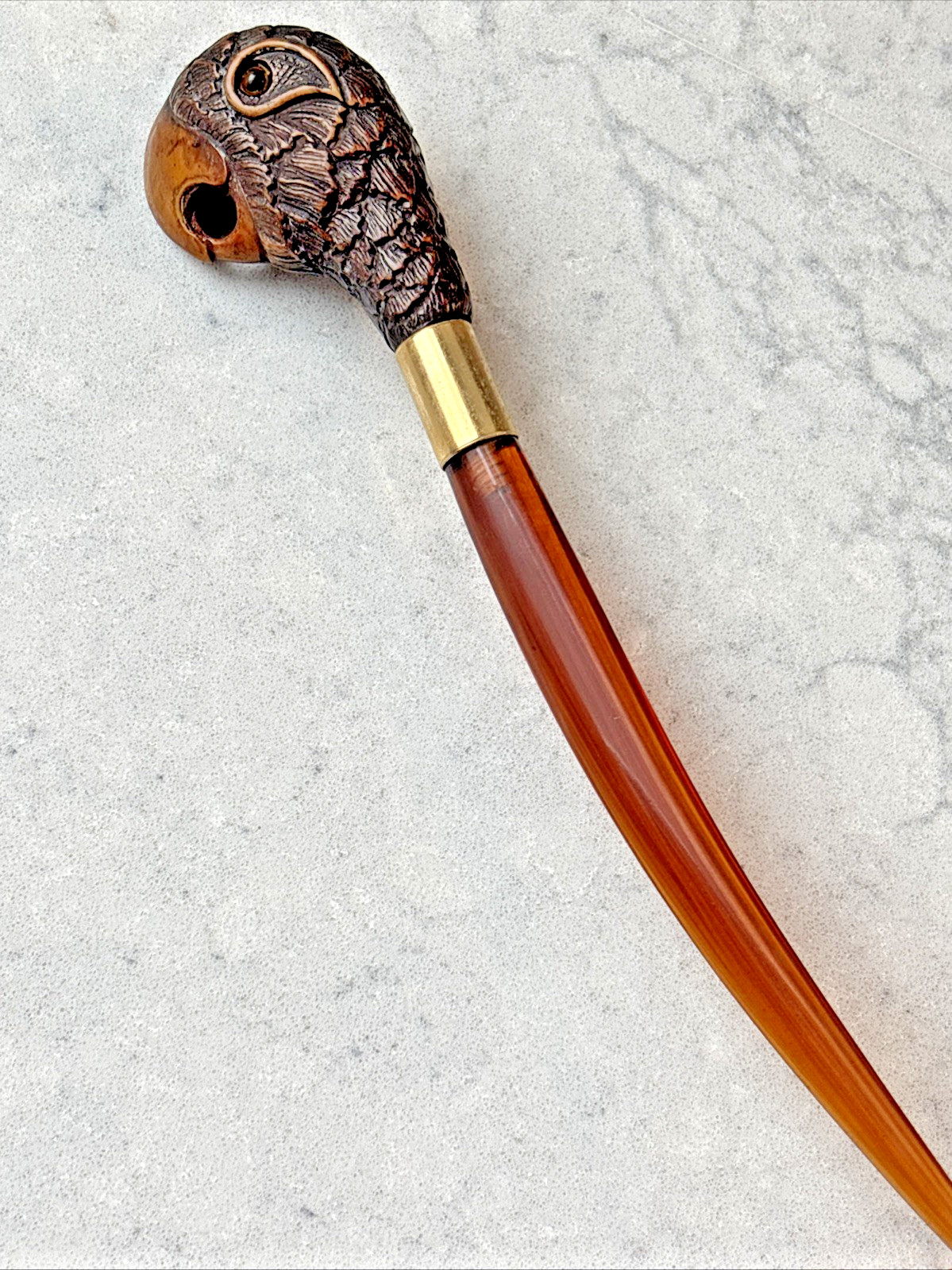 Vintage Bakelite Bird Aviary Parakeet Parrot Art Deco Letter Opener 9”/minty Vintage Bakelite Bird Aviary Parakeet Parrot Art Deco Letter Opener 9”/minty