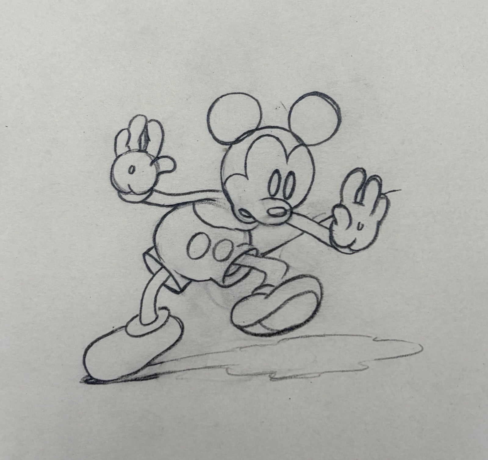 Giantland Mickey Mouse Production Drawing Cel Original Disney 1933