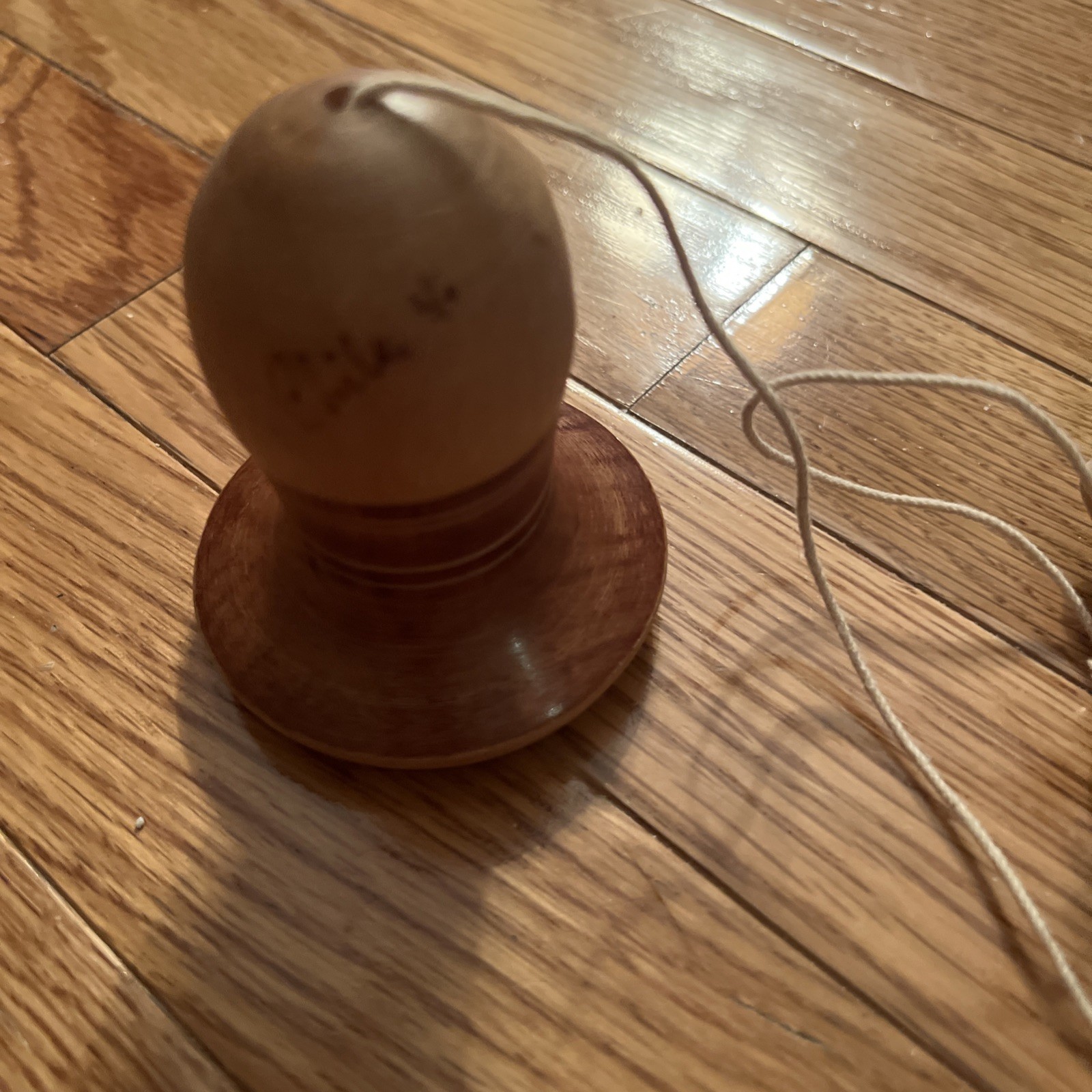 Vintage Chilean Wood Emboque Toy Balero Recuerdo De Villarrica Folk Art Vintage Chilean Wood Emboque Toy Balero Recuerdo De Villarrica Folk Art