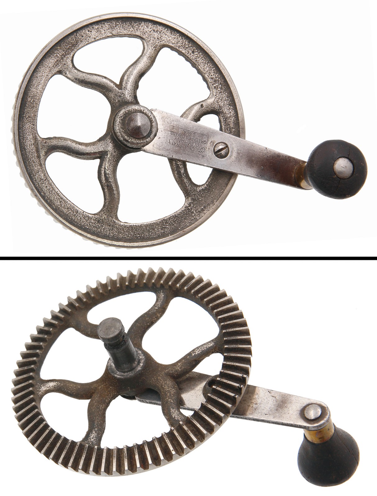 Orig. Crank Hdl./Gear Wheel for Goodell Pratt No. 4 1/2 Drill - mjdtoolparts