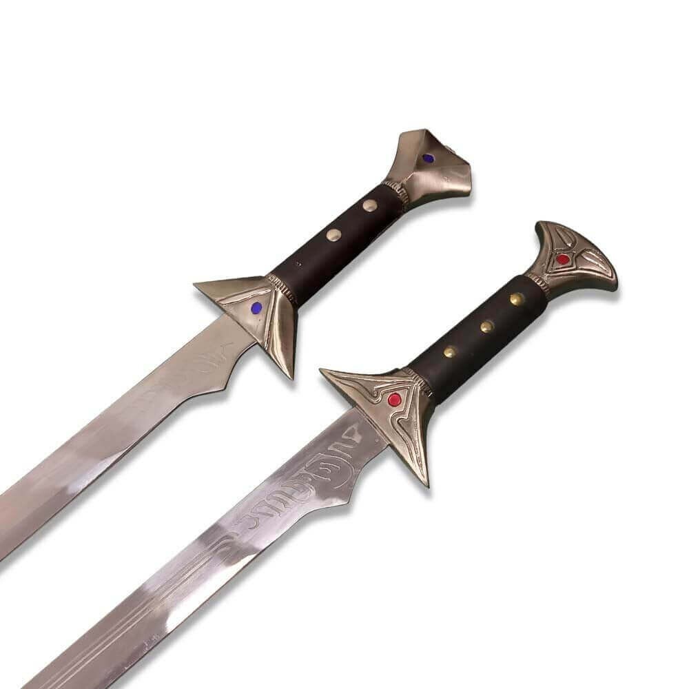 Drizzt Do\'Urden Scimitar Sword Set Twinkle & Icingdeath Steel Forgotten Realms