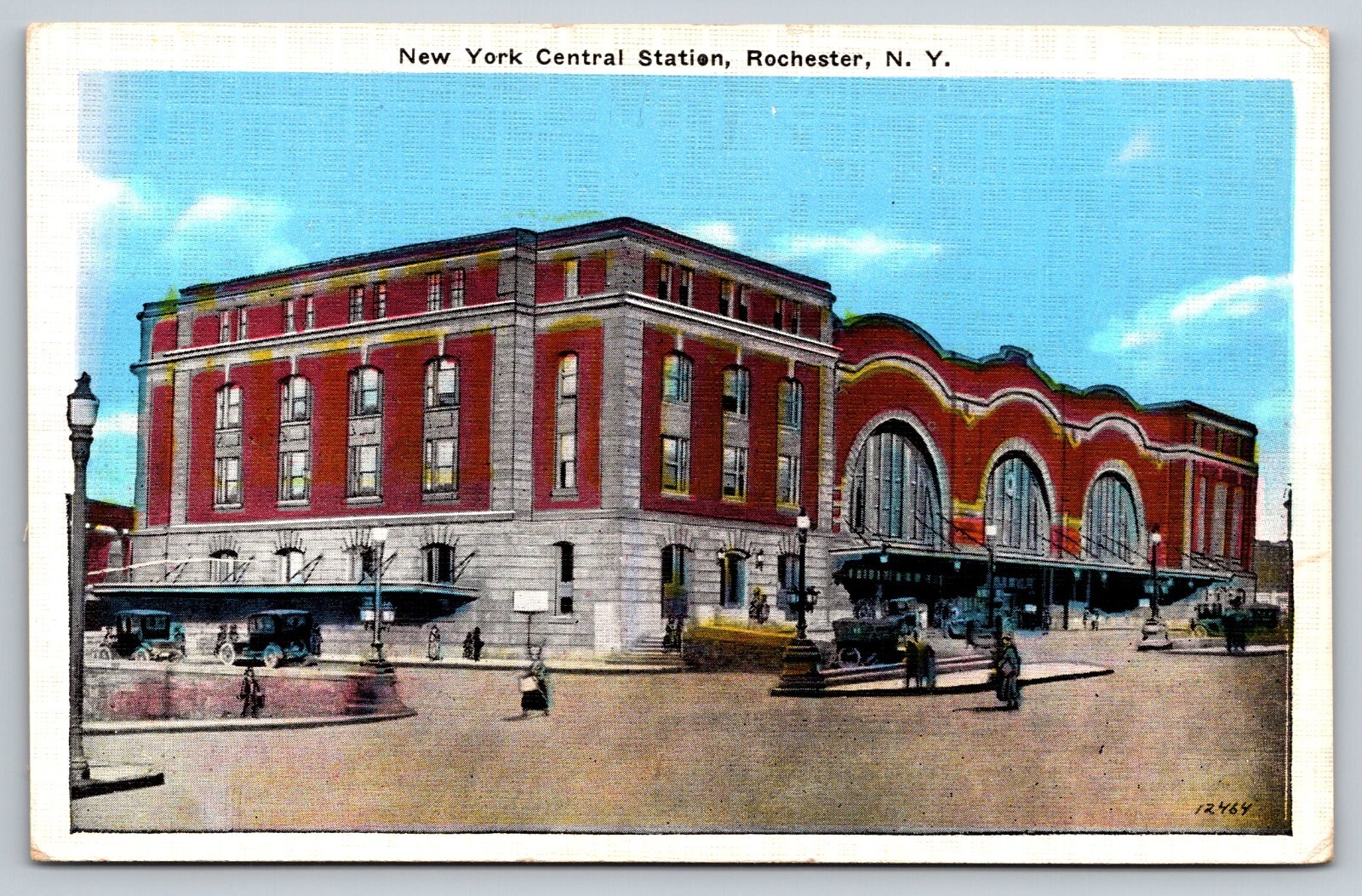 Postcard New York Rochester NY Central Station 47X