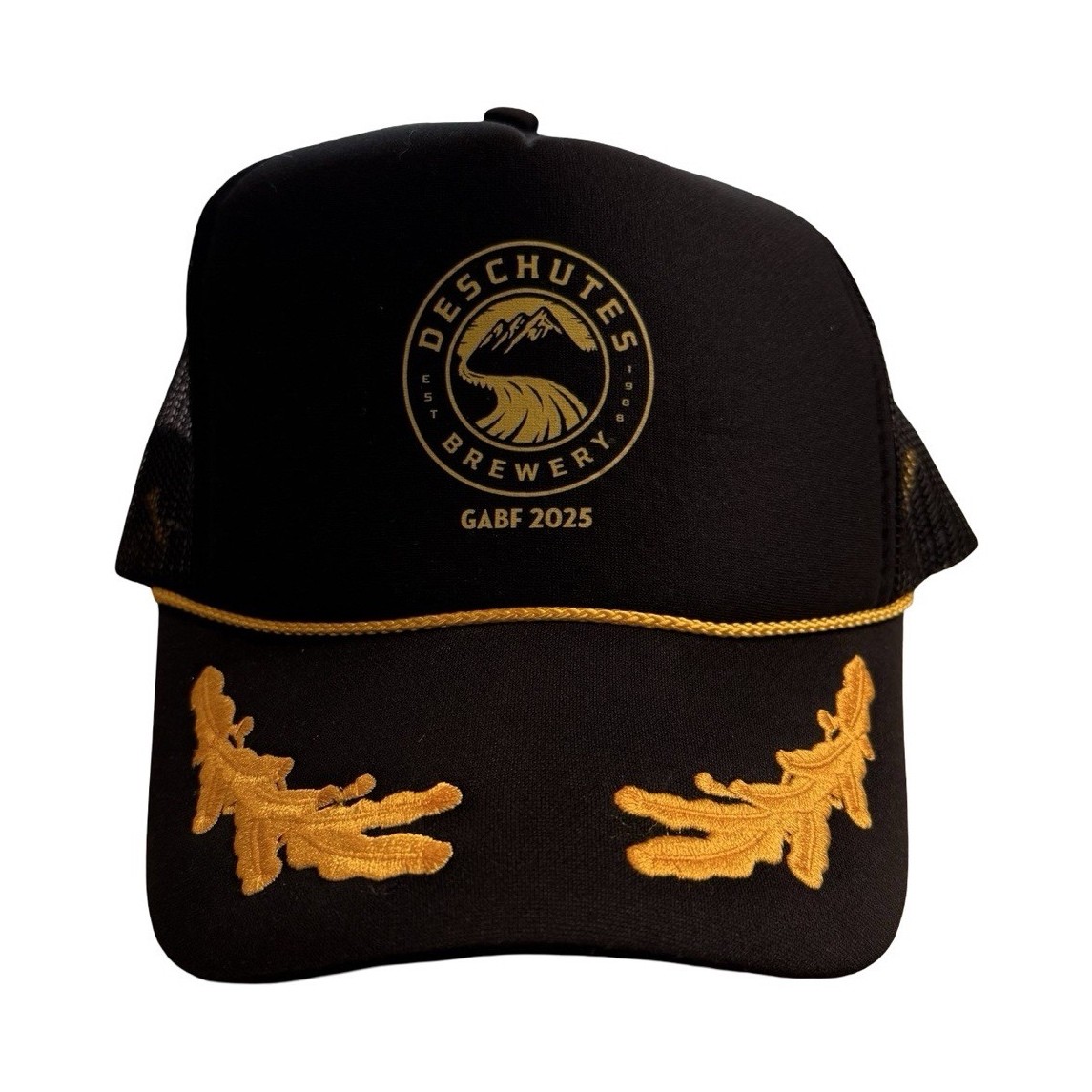 Deschutes Brewery GABF 2025 Black Mesh Trucker Snapback Rare Hat Breweriana