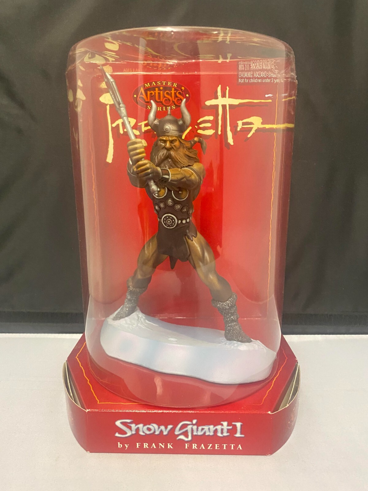 1990's Frazetta's Snow Giant Statue By Frank Frazetta Master Artists Series