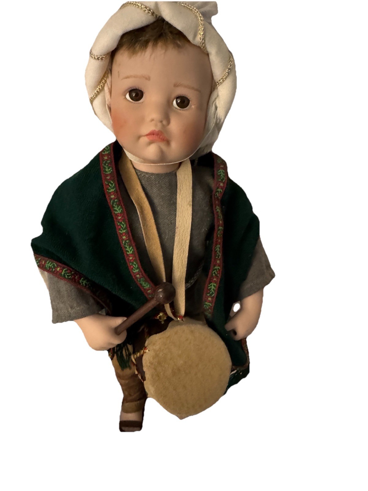 VINTAGE 1994 Ashton drake LITTLE DRUMMER BOY Musical Doll Christmas W/ Box