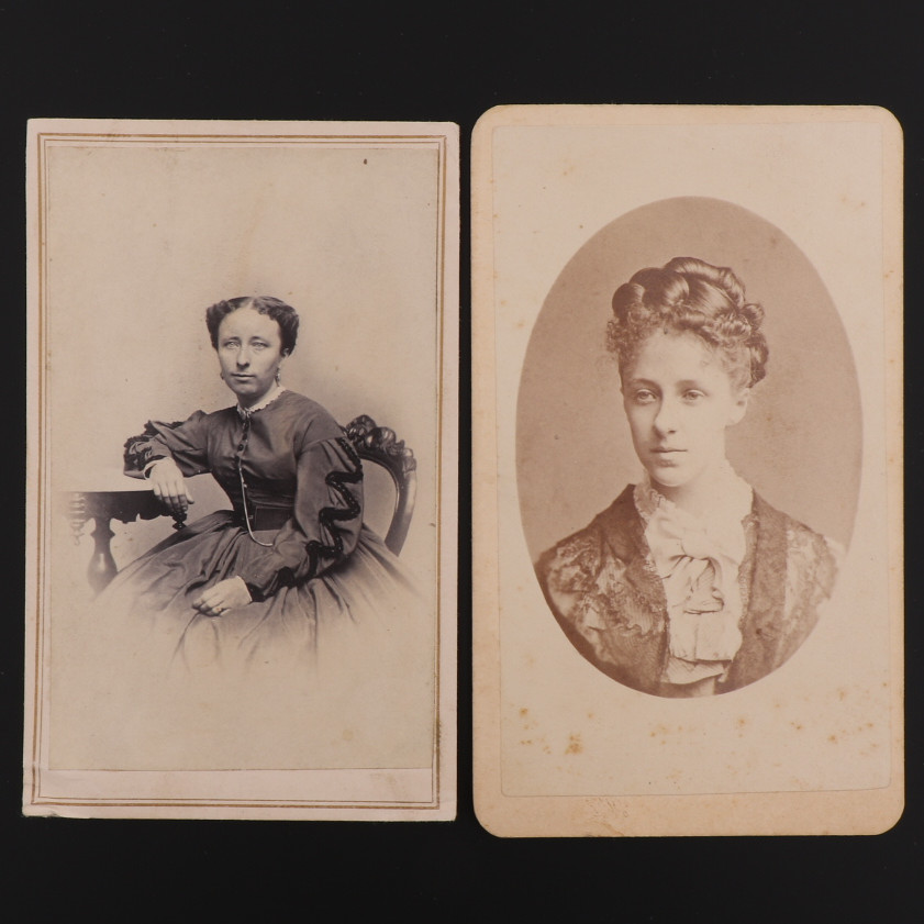 CDV Carte de Visite Set of 2 Women from Baltimore, Maryland #858 CDV Carte de Visite Set of 2 Women from Baltimore, Maryland #858