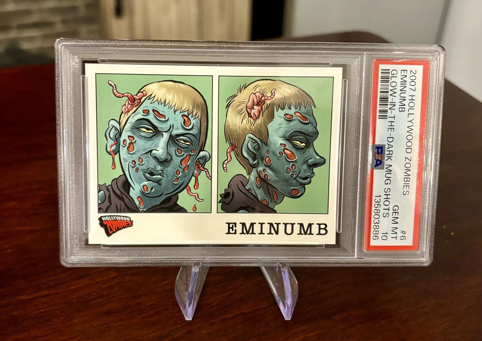 2007 Topps Hollywood Zombies #6 Eminumb PSA 10 POP 1 Eminem Mug Shots Slim Shady