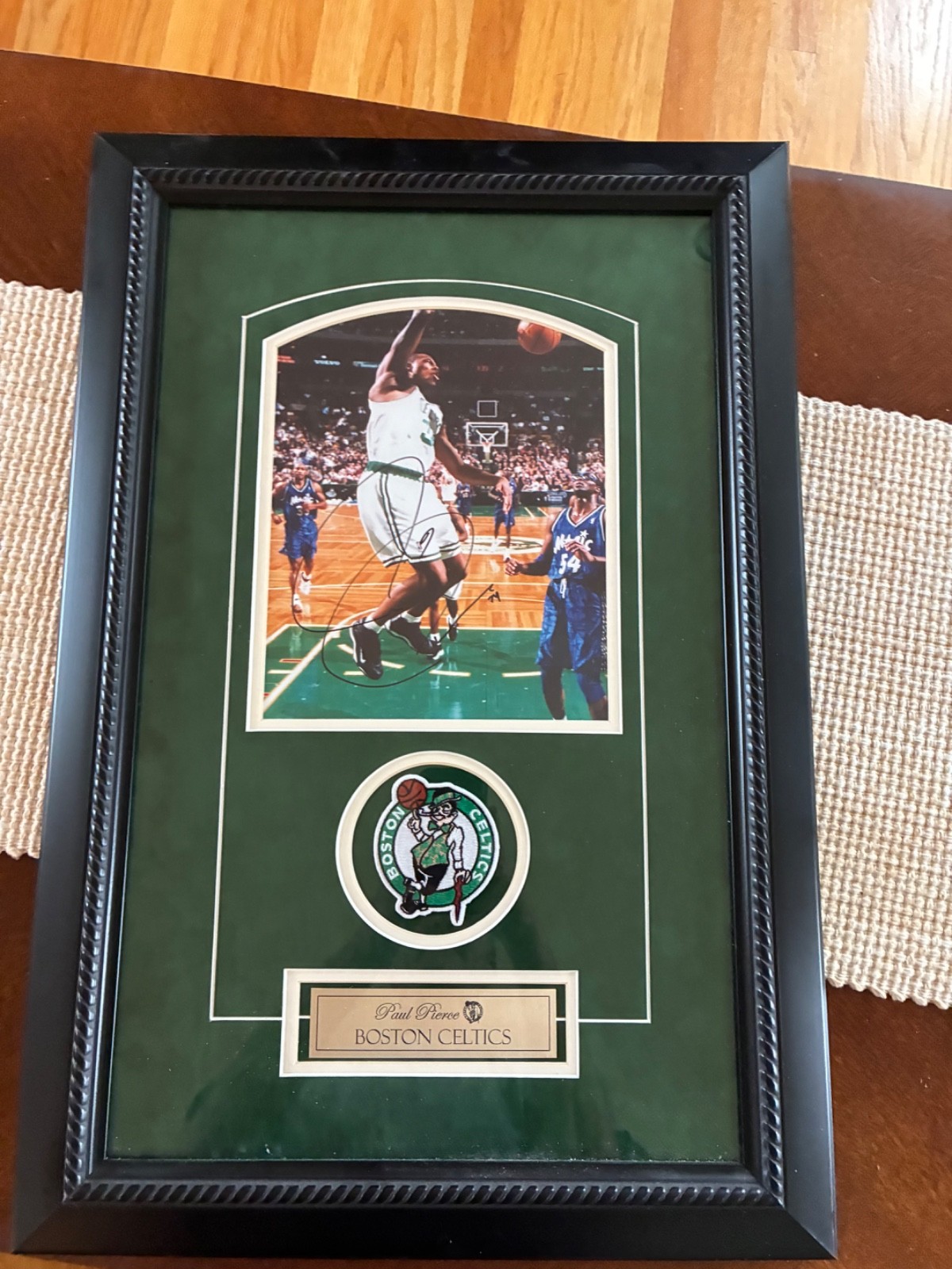 paul pierce sigbed franed picture authenticated