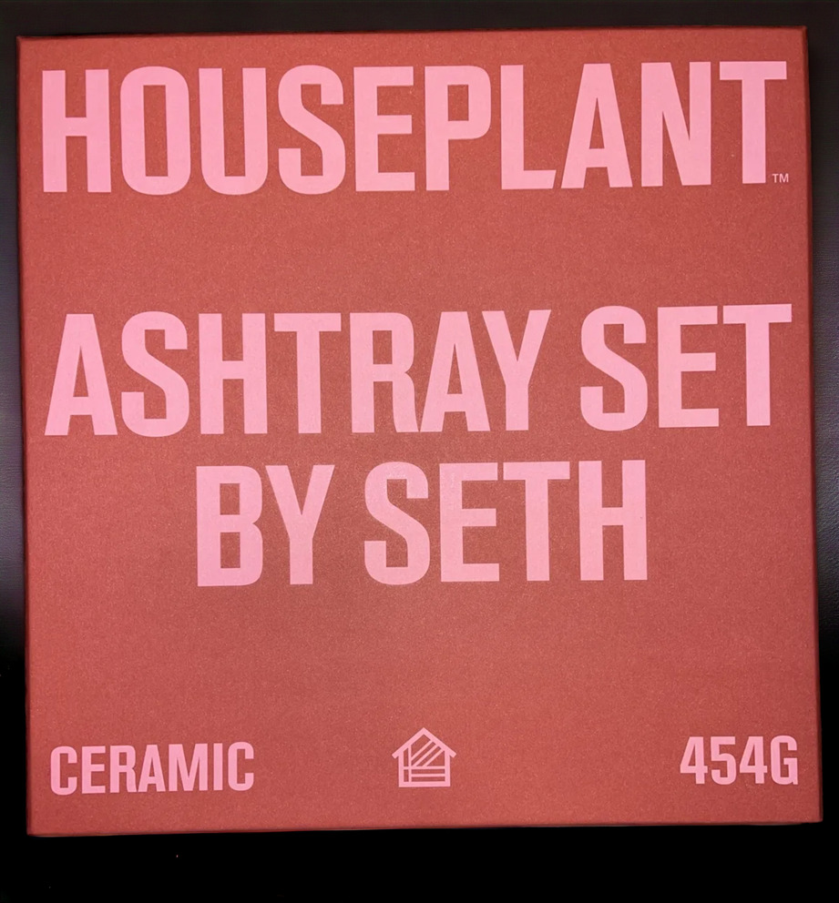 NEW Houseplant by Seth Rogen Ceramic Ashtray Set in MIDNIGHT (*BNB*, HTF, 454G)