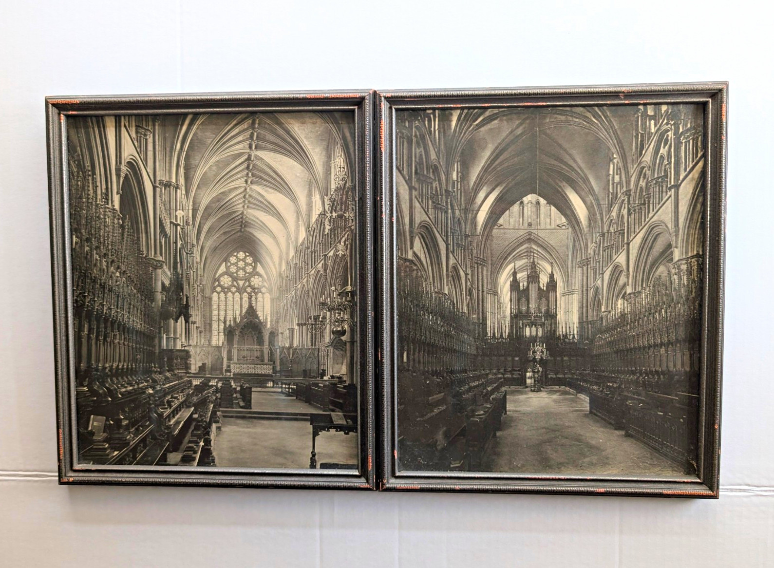 Vintage Gothic Cathedral Framed Pictures York Minster England Black and White Vintage Gothic Cathedral Framed Pictures York Minster England Black and White