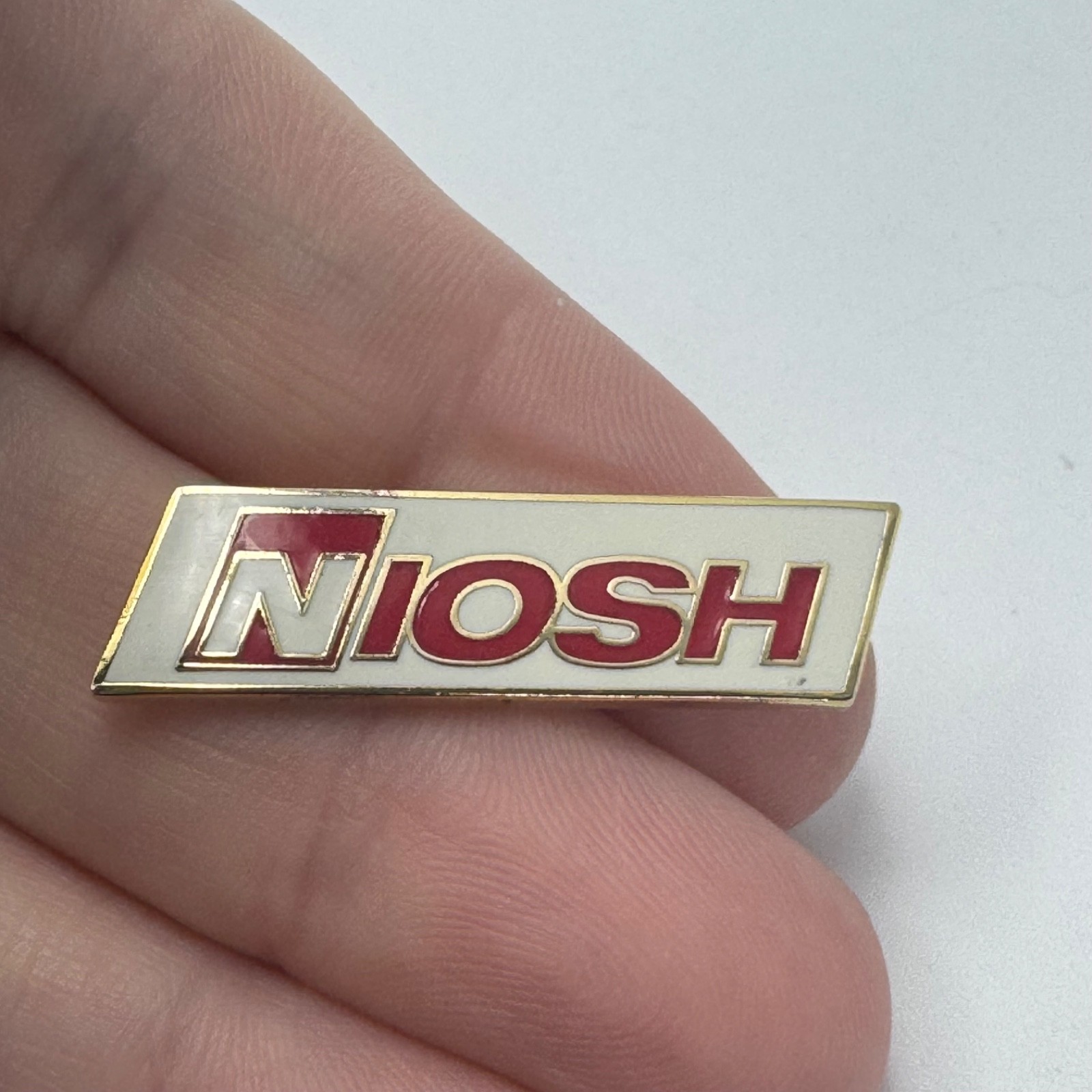National Institute for Occupational Safety and Health NIOSH CDC Lapel Pin Red National Institute for Occupational Safety and Health NIOSH CDC Lapel Pin Red