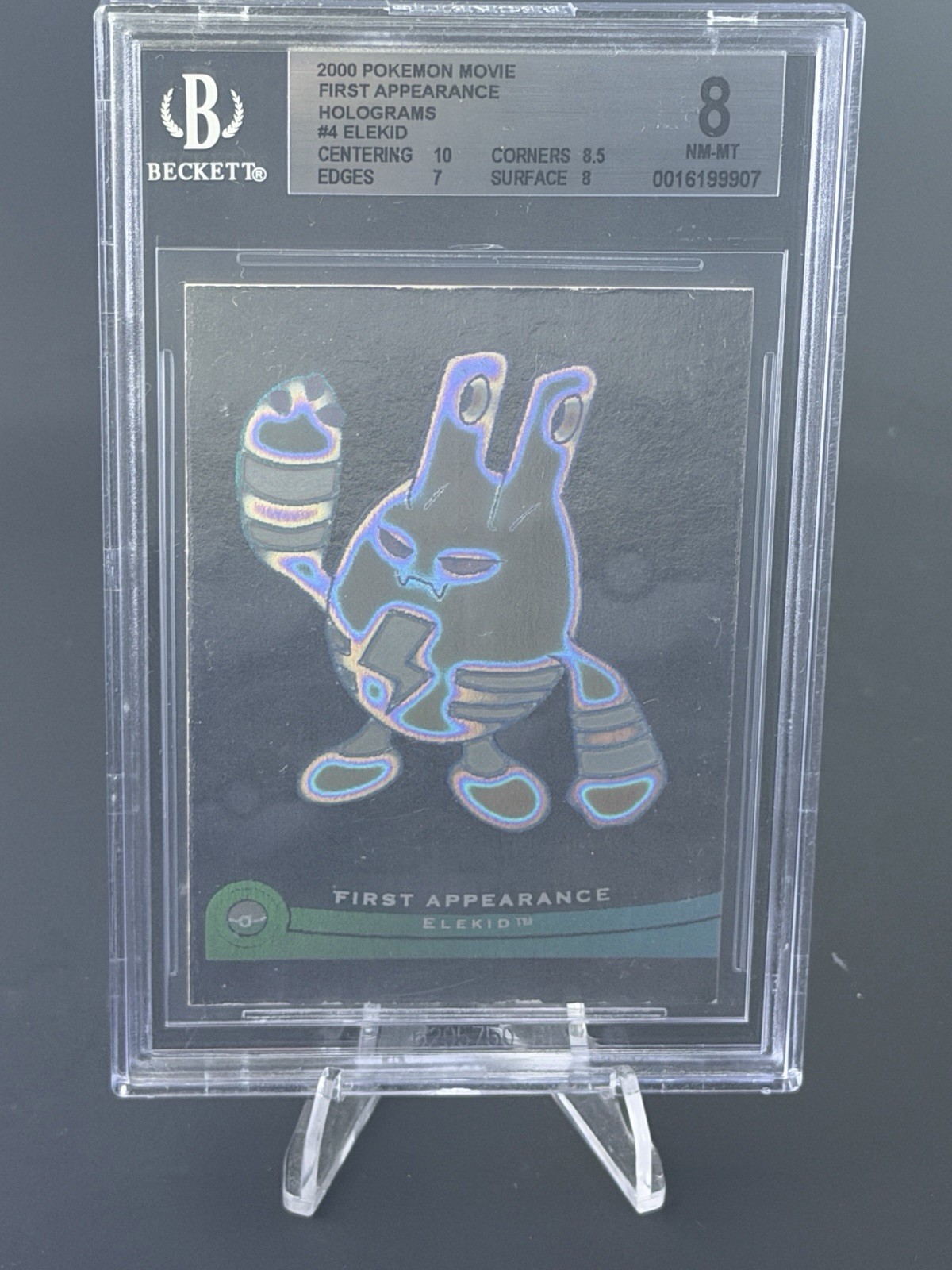 Topps 2000 Pokémon The Movie 2000 First Appearance Holograms Elekid #4/6