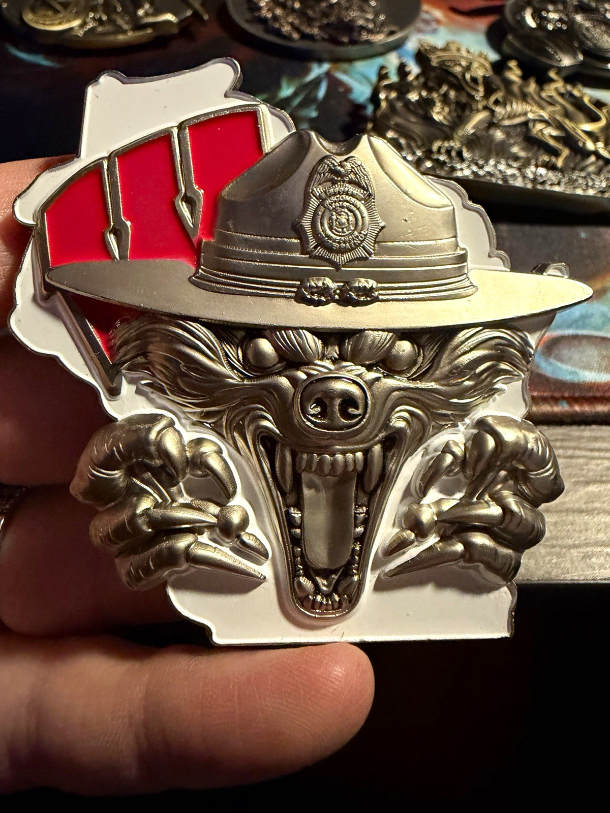 Rare Macks Designs Wisconsin State Troopers challenge coin