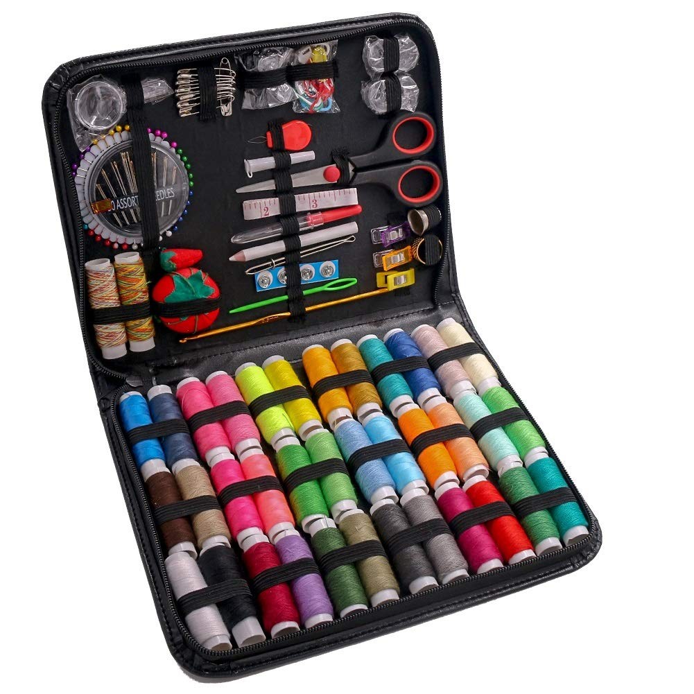 183PCS Premium Sewing Machine Kit 38 XL Thread Spools Large Sewing Kits for A...
