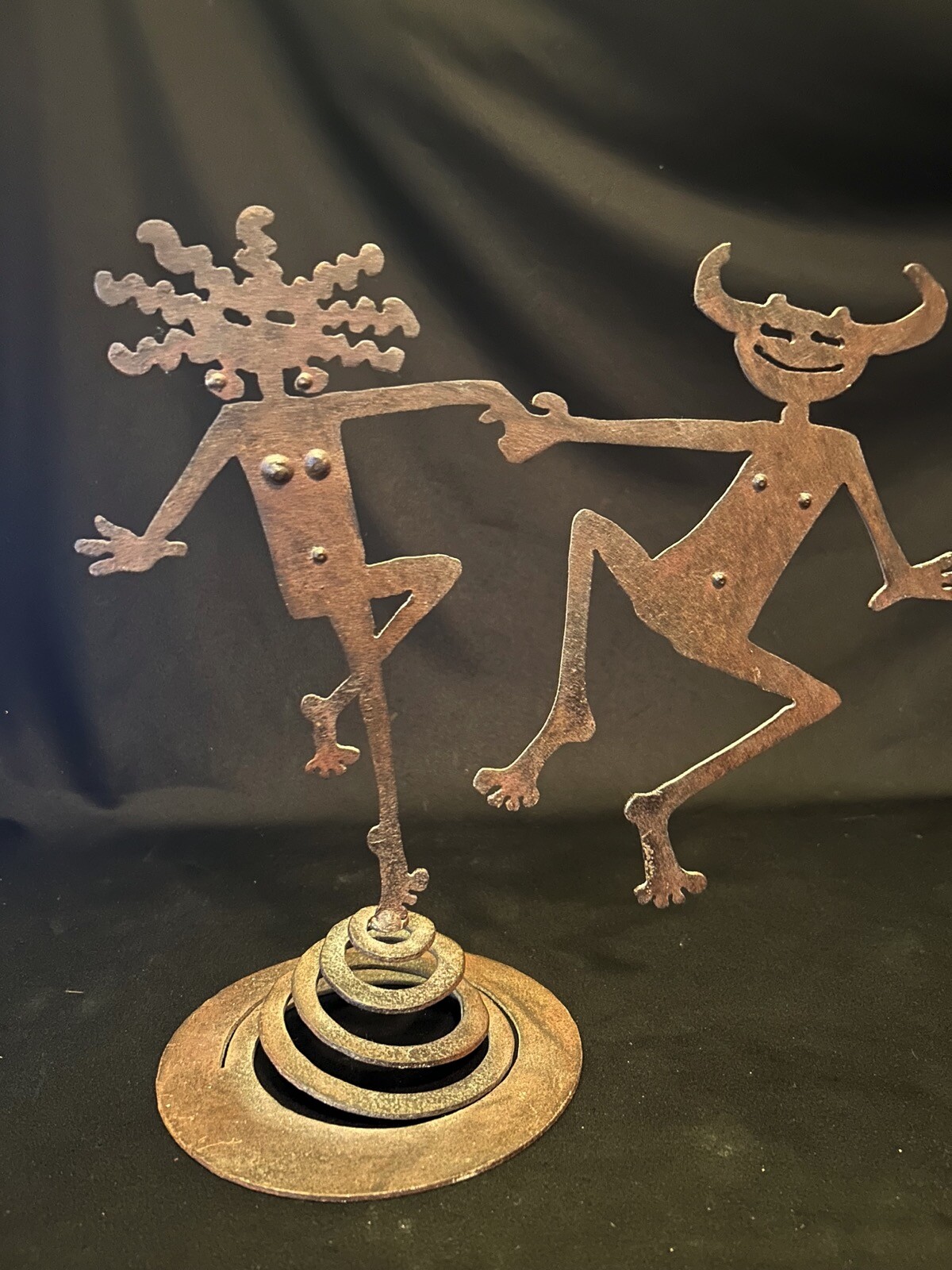 Vtg Rosemary Pozzi Franzetti Dancing Petroglyph Witch & Evil Earthquake Sensor