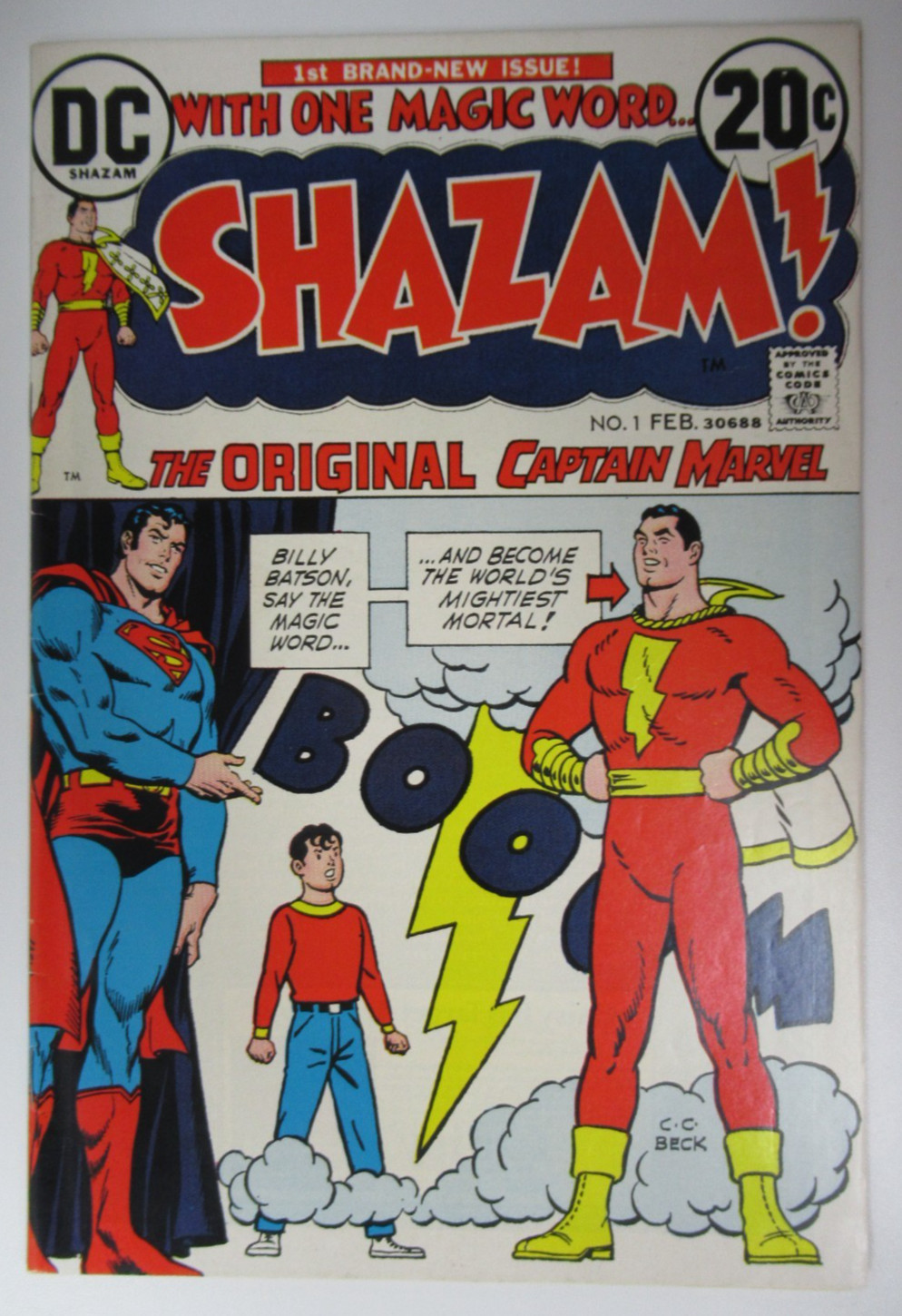 1973 DC Comics Shazam #1 1st Captain Marvel