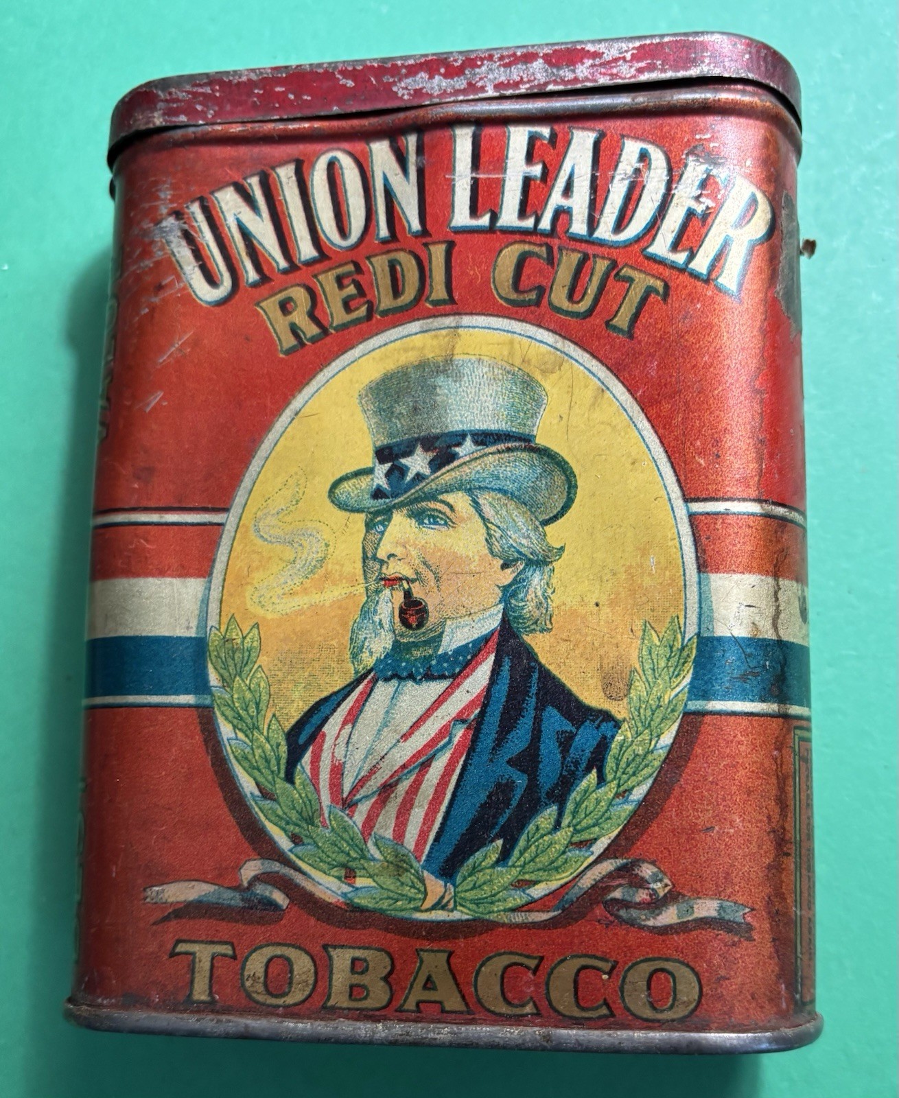 Vintage Union Leader FAT BOY Uncle Sam Tobacco Tins Redi Cut Variation