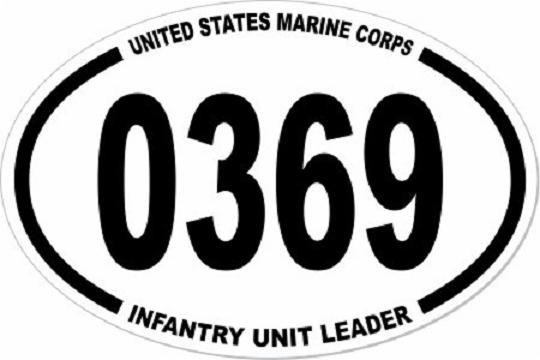 3x4.5 USMC INFANTRY UNIT LEADER 0369 EURO STICKER 3x4.5 USMC INFANTRY UNIT LEADER 0369 EURO STICKER