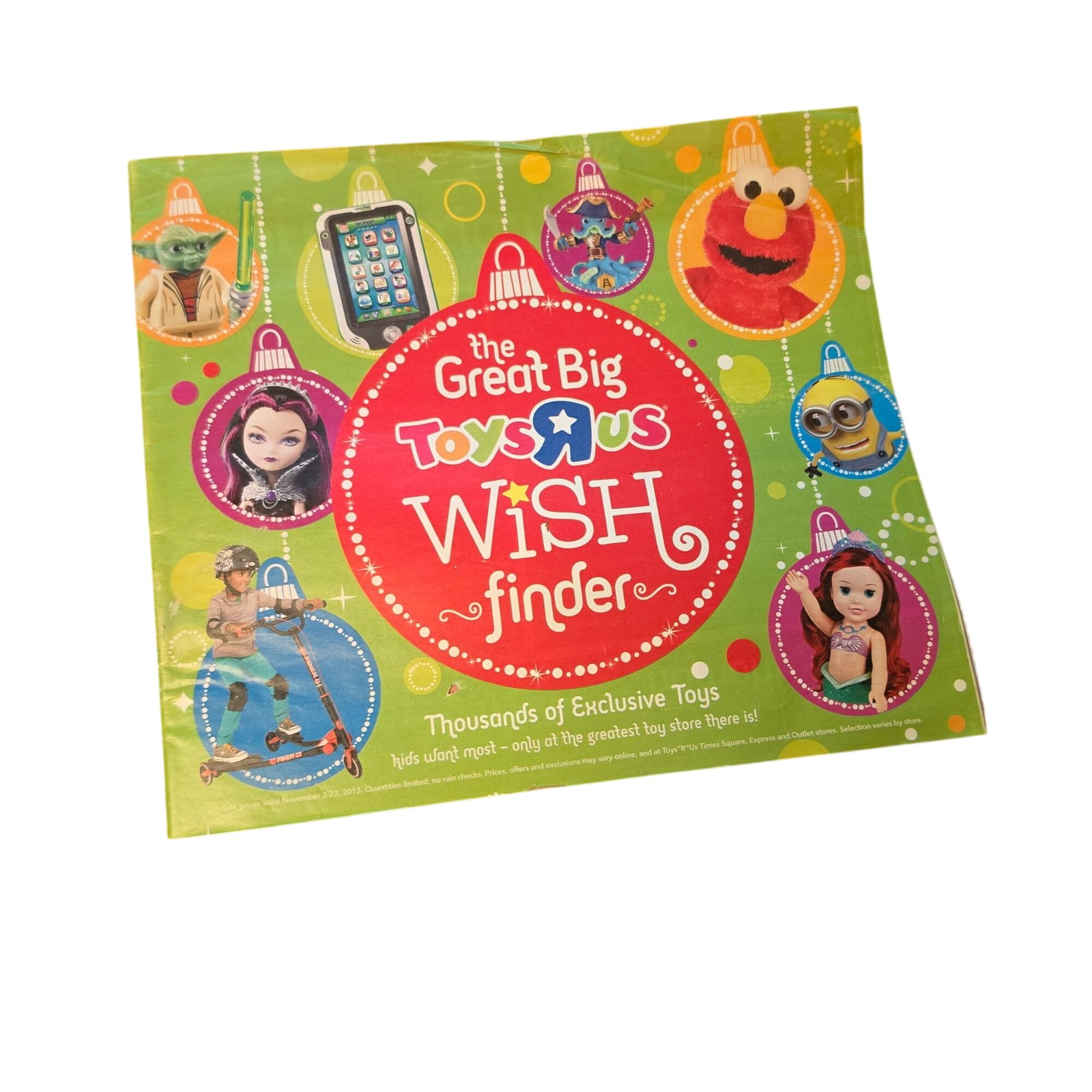 The Great Big Toys R Us Wish Finder Catalog 2013 Christmas Holiday Catalogue