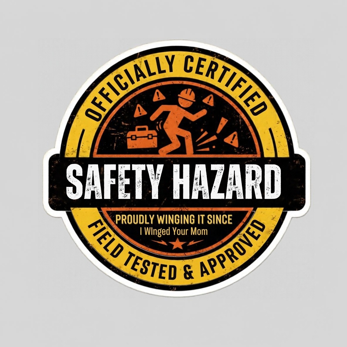 Funny Hard Hat Stickers Construction Helmet Decal Tool Box Vinyl Safety Hazard Funny Hard Hat Stickers Construction Helmet Decal Tool Box Vinyl Safety Hazard