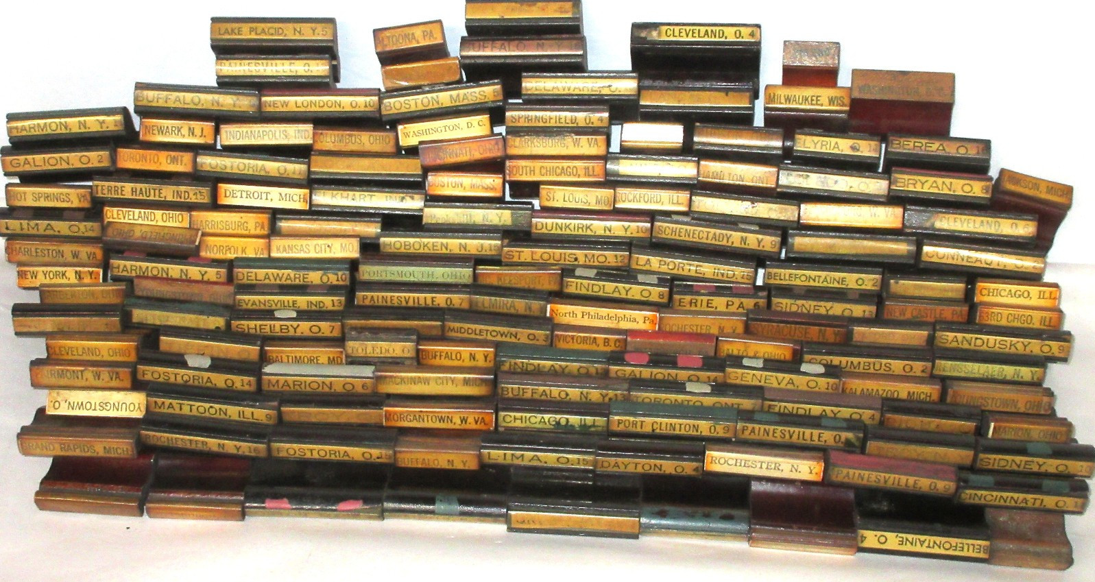 OUTSTANDING Railway RAILROAD Rubber Ink Stamp CITIES COLLECTION ANTIQUE TAYLOR OUTSTANDING Railway RAILROAD Rubber Ink Stamp CITIES COLLECTION ANTIQUE TAYLOR