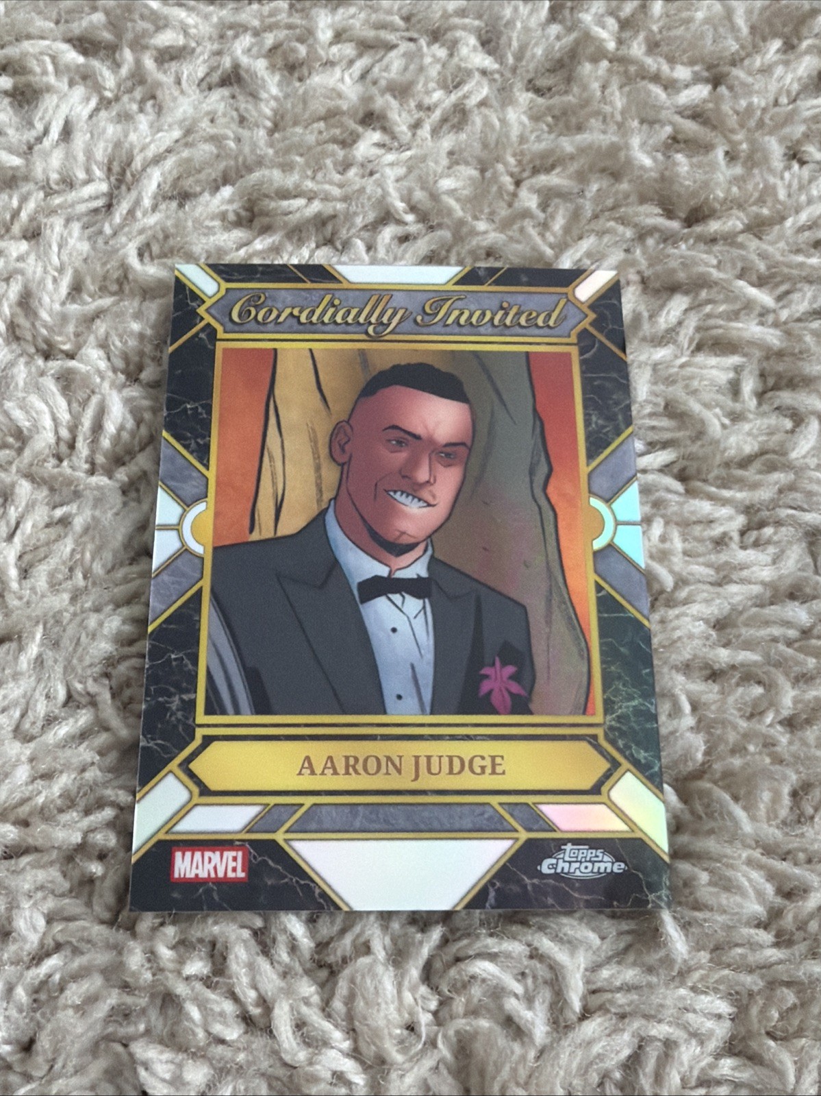 2026 Topps Chrome Marvel Aaron Judge CI-02 Cordially Invited Refractor 2026 Topps Chrome Marvel Aaron Judge CI-02 Cordially Invited Refractor