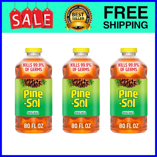 Pine-Sol Multi-Surface Cleaner Original 80 oz 3-Pack Ships from USA Pine-Sol Multi-Surface Cleaner Original 80 oz 3-Pack Ships from USA