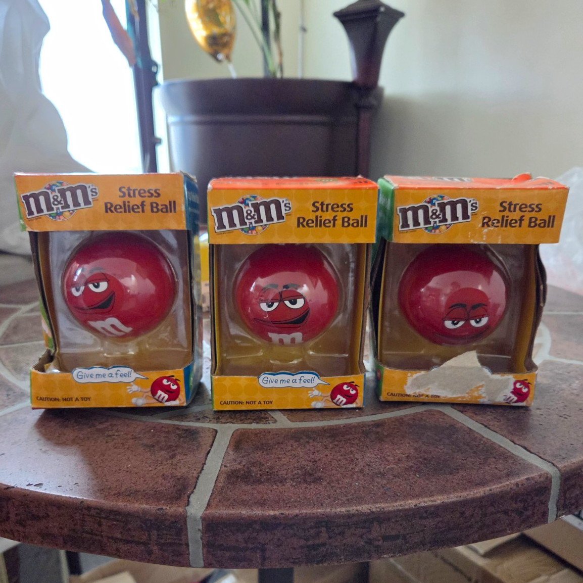 M&M\'s Red Character Stress Relief Ball in Box 2011 Candy & Nuts Theme