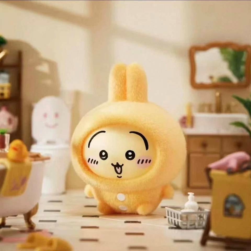 MINISO Chiikawa Pajamas Face Changing Blind Box Confirmed Figure Keychain Gifts