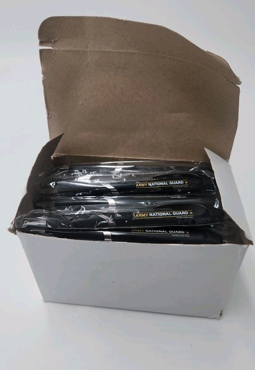 Army National Guard Ball Point Pens Iowa Swirl Band Click Black Ink Pack 50 Army National Guard Ball Point Pens Iowa Swirl Band Click Black Ink Pack 50