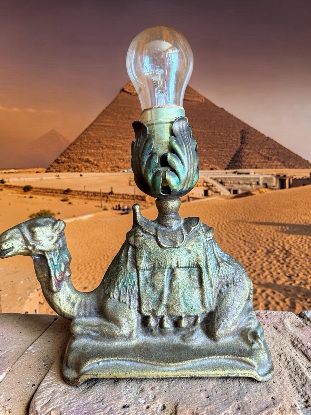 Antique 1920sā1930s Cast Iron Camel Lamp Art Deco Egyptian Revival šŖ š“ Antique 1920sā1930s Cast Iron Camel Lamp Art Deco Egyptian Revival šŖ š“